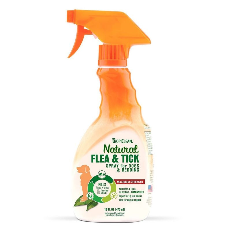 Tropiclean Natural Flea and Tick Spray for Pets