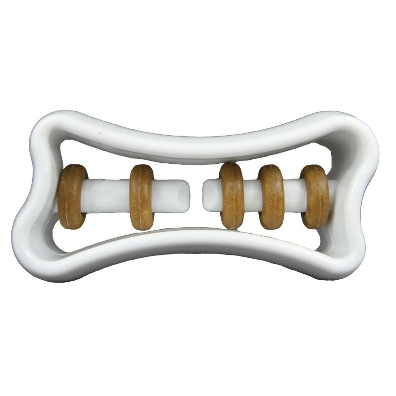 Starmark Treat Ringer Bone Dog Toy