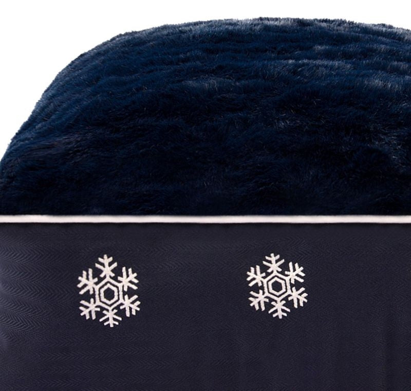 Halo Snowflake Rectangular Dog Bed