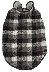 Pet Life Black Boxer Plaid Dog Coat