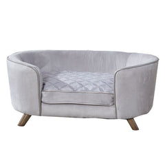 Enchanted Home Pet Quicksilver II Silver Pet Sofa