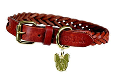 Shires Digby & Fox Plaited Dog Collar