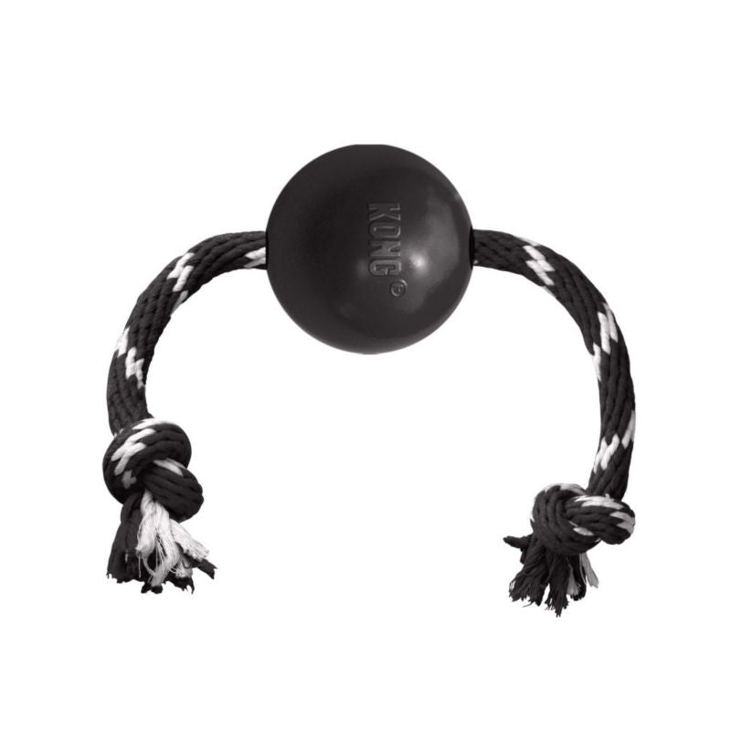 KONG Extreme Ball with Rope Dog Toy