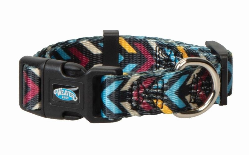 Weaver Leather Patterned Adjustable Snap-N-GoDog Collar