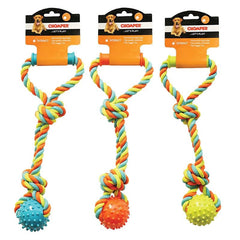 Chomper Rope Tugger Toy With Spike Ball