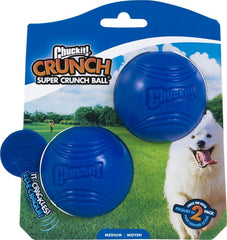 Chuckit Super Crunch Ball Md 2 Pk Blue