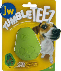 Jw Tumble Teez Treat Dog Toy Sm Green