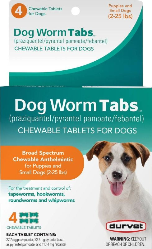 Durvet Dog Worm Chewable Tabs