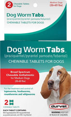 Durvet Dog Worm Chewable Tabs