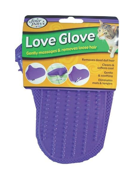 Four Paws Love Glove Grooming Mitt For Cats