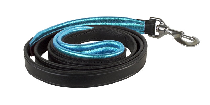 Perri's Metallic Padded Leather Dog Leash