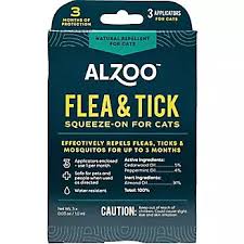 Alzoo Plant Based Flea Tick Squeeze On Dogs 3pk